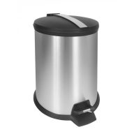 MINOTTI szemetes 20L, kerek forma, króm-fekete