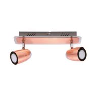   Strühm RUDA LED 2 Mennyezeti Lámpa – Állítható Réz/Króm Spotlámpa (12W, 980lm, 3000K)
