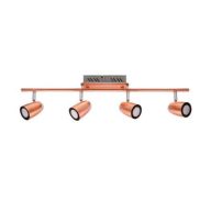   Strühm RUDA LED 4 Mennyezeti Lámpa – 4-es Réz/Króm Spotlámpa (24W, 1960lm, 3000K)