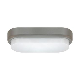   Strühm Pablo LED L – Modern Ovális Kültéri Mennyezeti Lámpa, 12W, 4500K, Sötétszürke (IP65)