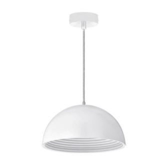   Strühm Almero E27 függesztett lámpa – Fehér, ø320 mm modern mennyezeti lámpa