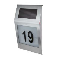   Strühm Numero – Napelemes Kültéri LED Házszám Világítás (Rozsdamentes Acél, IP44)