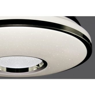   Strühm Opera LED mennyezeti lámpa 24W – IP44 csillogó hatású fürdőszobai lámpa, ø395mm, natúr fehér
