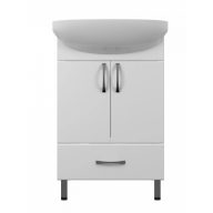   UNI 55 modern fürdőszobai alsószekrény mosdóval, Soft-Close rendszerrel