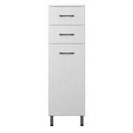   UNI 350 magas fürdőszoba szekrény – 35 cm, beépített szennyestartó kosárral, nedvességálló