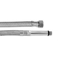   MINOTTI SBA Inox flexibilis bekötőcső 3/8" belső menet - M8 külső menet (hosszított szárral) 500 mm hossz