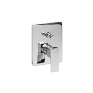   MINOTTI QUADRA Króm Beépíthető Kád/Zuhany Csaptelep Előlap Váltóval