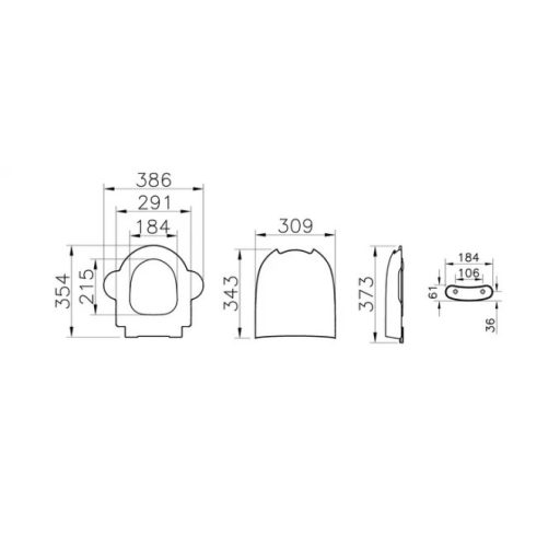 VITRA SENTO KIDS 386 x 354 mm gyermek WC-ülőke kapaszkodóval – Sárga-zöld