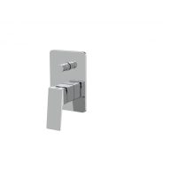   MINOTTI QUADRA NEW Króm Beépíthető Kád/Zuhany Csaptelep Előlap Váltóval