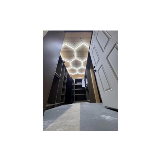 Hexagon SET 5-ös moduláris LED lámpa rendszer 192W – Professzionális hatszögletű világítás, 6000K hideg fehér