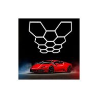   Hexagon SET 11-es moduláris LED lámpa rendszer 385W – Nagy teljesítményű hatszögletű világítás, 46200lm, 229x315cm
