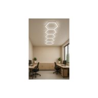   Hexagon SET 5-ös moduláris LED lámpa rendszer 199W – Extra fényerejű hatszögletű világítás, 158x229cm