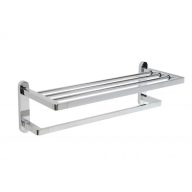 MINOTTI törölközőtartó, polcos kivitel, króm