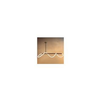  Optonica modern LED függőlámpa 36W – Fekete, meleg fehér (3000K) design csillár