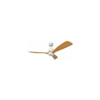   Ventilátoros mennyezeti LED lámpa 18W távirányítóval – CCT állítható színhőmérséklet, fehér, fa hatású lapátok, ø1220mm