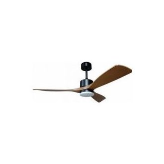   Ventilátoros mennyezeti LED lámpa 18W távirányítóval – CCT állítható színhőmérséklet, fa hatású lapátok, ø1220mm