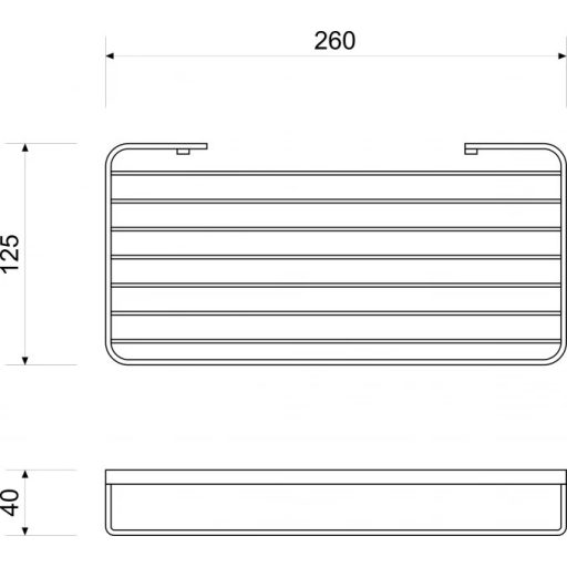 MINOTTI fém szappantartó, króm
