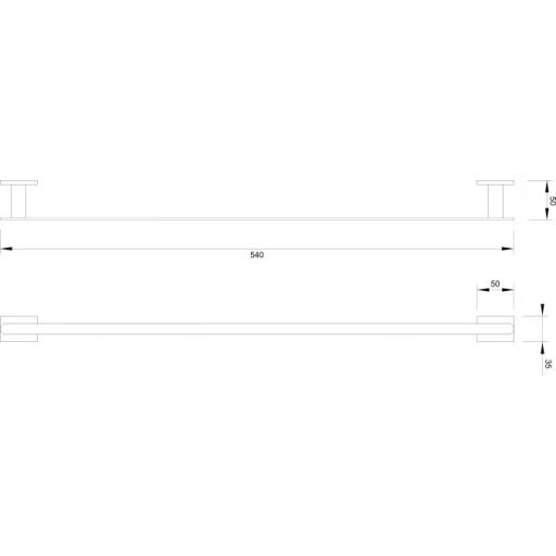 MINOTTI 20700 standard méretü törölközőtartó, króm