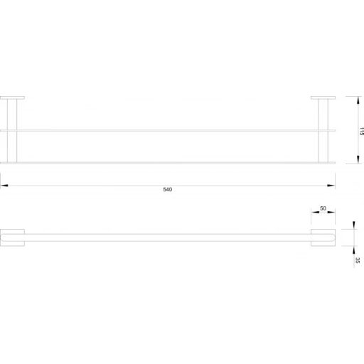 MINOTTI 20700 dupla törölközőtartó, króm