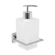   MINOTTI 20700 fali folyékony szappanadagoló, króm, matt üveg tartállyal

