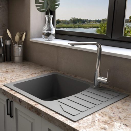 MINOTTI Stela modern hattyúnyakú mosogató csaptelep, 298x220 mm, króm