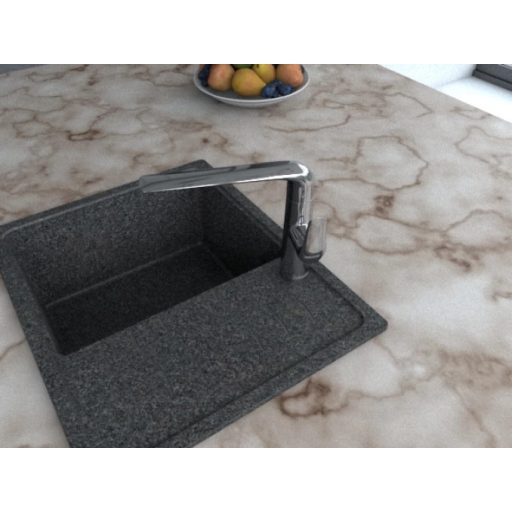 MINOTTI Stela modern hattyúnyakú konyhai csaptelep, 230x270 mm, króm