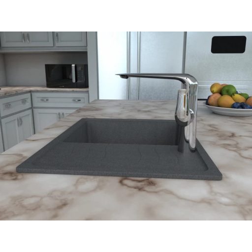 MINOTTI Stela modern hattyúnyakú konyhai csaptelep, 230x270 mm, króm