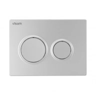   VISAM Olimpos nyomógombos öblítőlap 225x165x12 mm matt króm