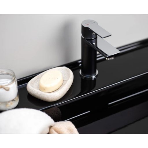 MINOTTI STELA Mosdó csaptelep fekete / króm, POP-UP nélkül