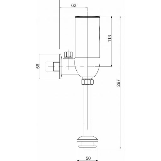 Érintésmentes piszoár csaptelep MINOTTI 303MX