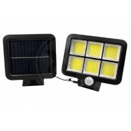   MasterLED napelemes LED reflektor 4W – mozgásérzékelővel, 250lm, hideg fehér, IP54, fekete