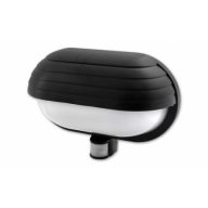   MasterLED Froda – Modern Kültéri Mozgásérzékelős Fali Lámpa, E27, Fekete (IP44)