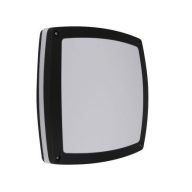   MasterLED Paula – Modern Négyzet Alakú Kültéri Fali és Mennyezeti Lámpa, 2x E27, Fekete (IP44)