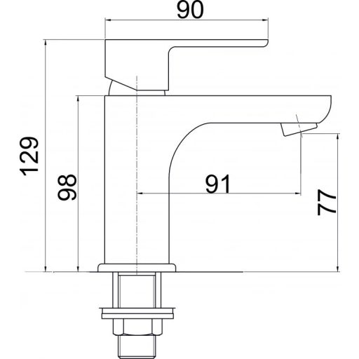 MINOTTI PRIMA Hidegvizes mosdócsaptelep 