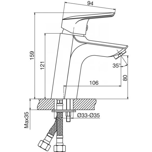 MINOTTI PRIMA Mosdó csaptelep 