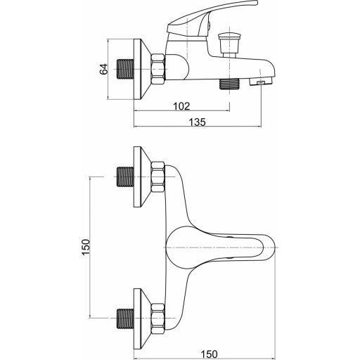 MINOTTI PICOLO Kádcsaptelep 
