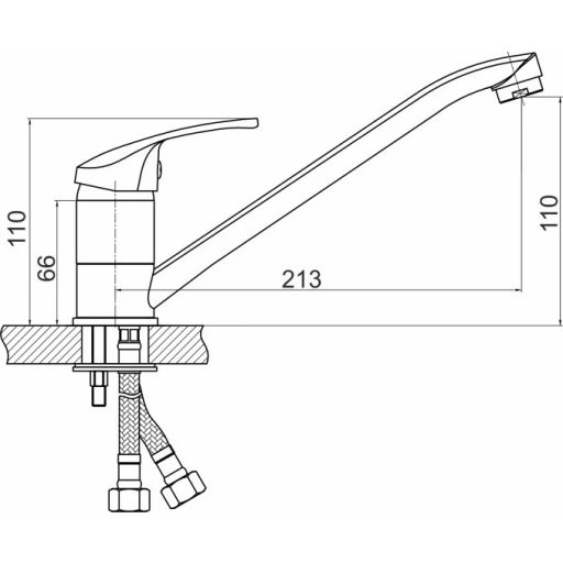Minotti Picolo Egykaros Álló Konyhai Csaptelep – Modern Megoldás Minden Mosogatóhoz (4414)