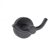 MINOTTI DARK ELEGANCE fürdőszobai akasztó, matt fekete