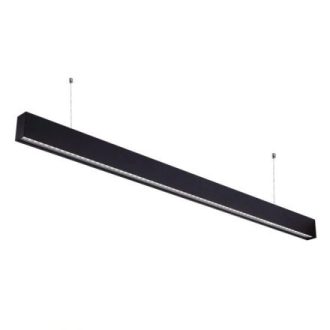   Optonica UGR19 lineáris LED függőlámpa 50W – Sorba köthető, szemkímélő, fekete 
