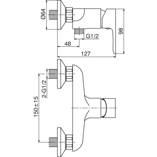 MINOTTI VIVA zuhanycsaptelep