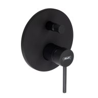   MINOTTI TUBO DARK ELEGANCE Matt Fekete Beépíthető Kád/Zuhany Csaptelep Váltóval