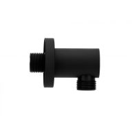   MINOTTI TUBO DARK ELEGANCE fali zuhanycsatlakozó – matt fekete, 54x70 mm