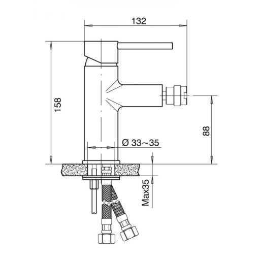 MINOTTI TUBO DARK ELEGANCE Bidécsaptelep