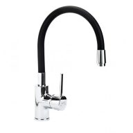   Minotti Tubo Fekete Flexibilis Konyhai Mosogató Csaptelep – Modern Elegancia és Korlátlan Rugalmasság (6128B)