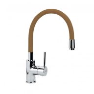   Minotti Tubo Barna Flexibilis Konyhai Mosogató Csaptelep – Meleg Színvilág és Maximális Rugalmasság (6143BR)