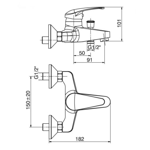MINOTTI STANDARD kádcsaptelep