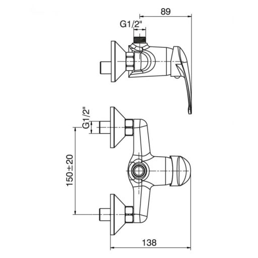 MINOTTI STANDARD zuhanycsaptelep