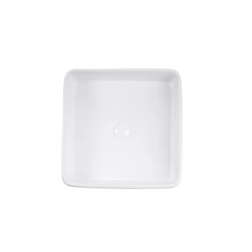 MINOTTI négyzetes pultra építhető mosdó, 415x415x130 mm, fehér (7006)
