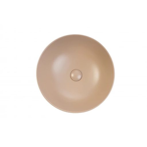 MINOTTI pultra helyezhető mosdó – 415x155 mm – Matt bézs