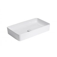   MINOTTI téglalap alakú pultra építhető mosdó, 605x355x115 mm, fehér (7010)